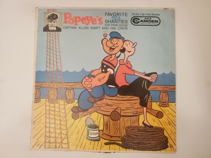 Captain Allen Swift and His Crew Popeye's Favorite Sea Shanties and Other Songs vinyl record